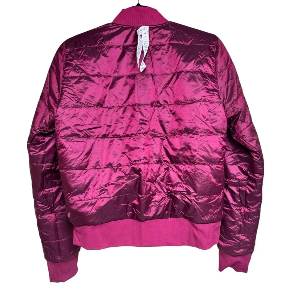 Lululemon Non-Stop Bomber Jacket‎ Reversible Pomegranate Women's Size 8